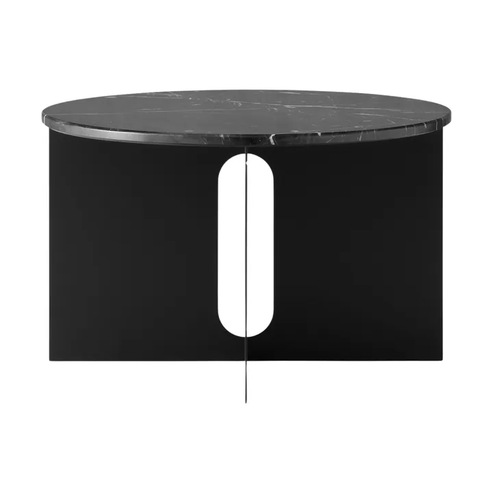 Androgyne Sideboard - Nero Marquina Marmor-Schwarz Stahl, Ø65 cm - Audo Copenhagen
