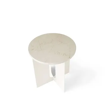 Androgyne Sideboard_Marble Crystal Rose-ivory, Ø42cm - Audo Copenhagen
