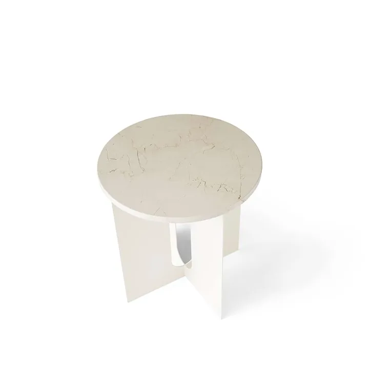 Androgyne Sideboard_Marble Crystal Rose-ivory, Ø42cm - Audo Copenhagen