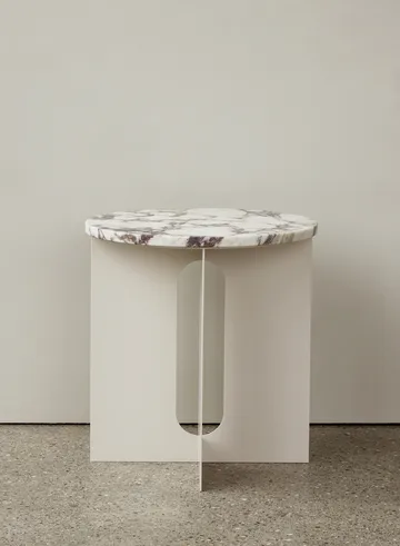 Androgyne Tischplatte für Beistelltisch - Calacatta Viola, Ø65 cm - Audo Copenhagen
