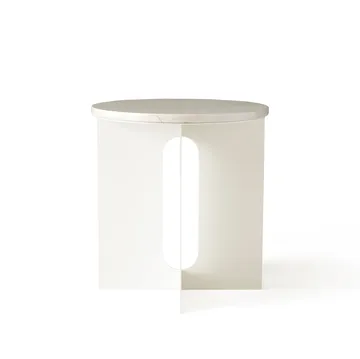 Androgyne Tischplatte für Beistelltisch - Crystal Rose marble, Ø42 cm - Audo Copenhagen
