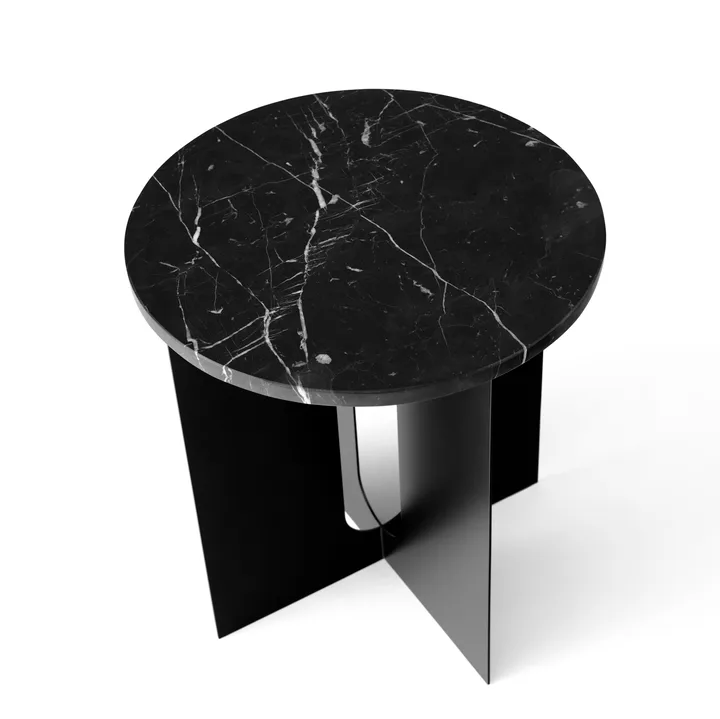 Androgyne Tischplatte für Beistelltisch - Schwarz, Ø42 cm - Audo Copenhagen