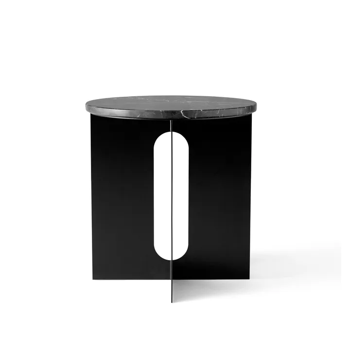 Androgyne Tischplatte für Beistelltisch - Schwarz, Ø42 cm - Audo Copenhagen