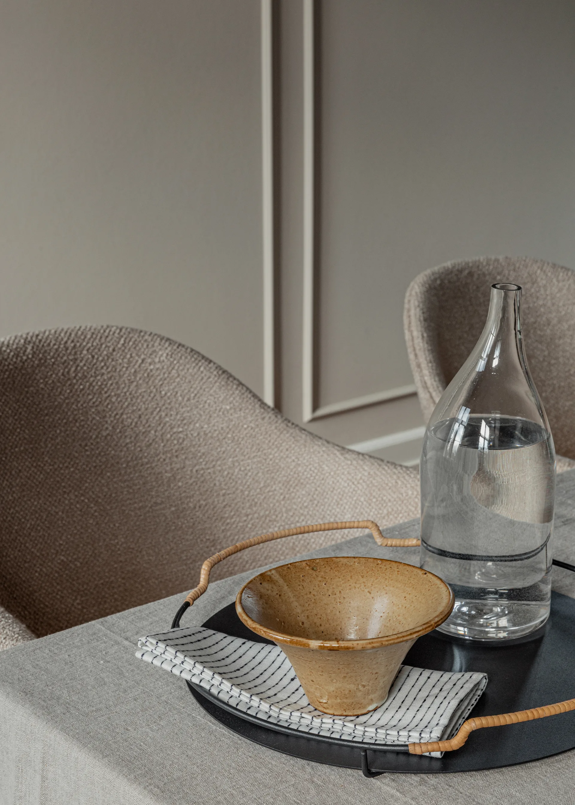 Balcony Serviertablett Ø36,5cm, Schwarz Audo Copenhagen