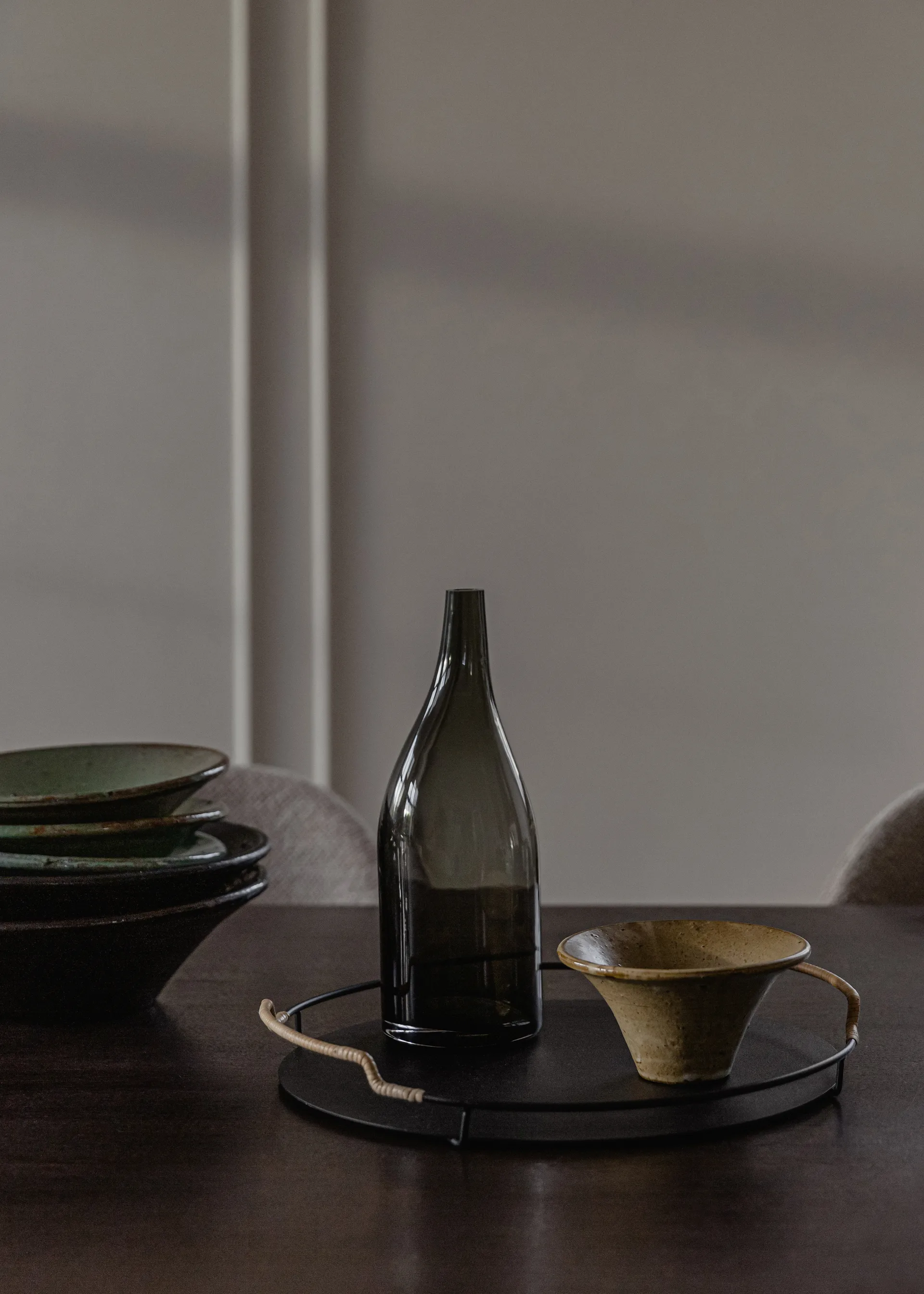 Balcony Serviertablett Ø36,5cm, Schwarz Audo Copenhagen