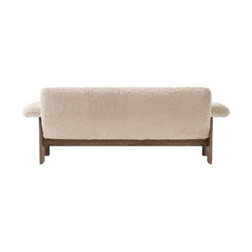 Brasilia Sofa 2-Sitzer - Walnut-Nature sheepskin curly - Audo Copenhagen