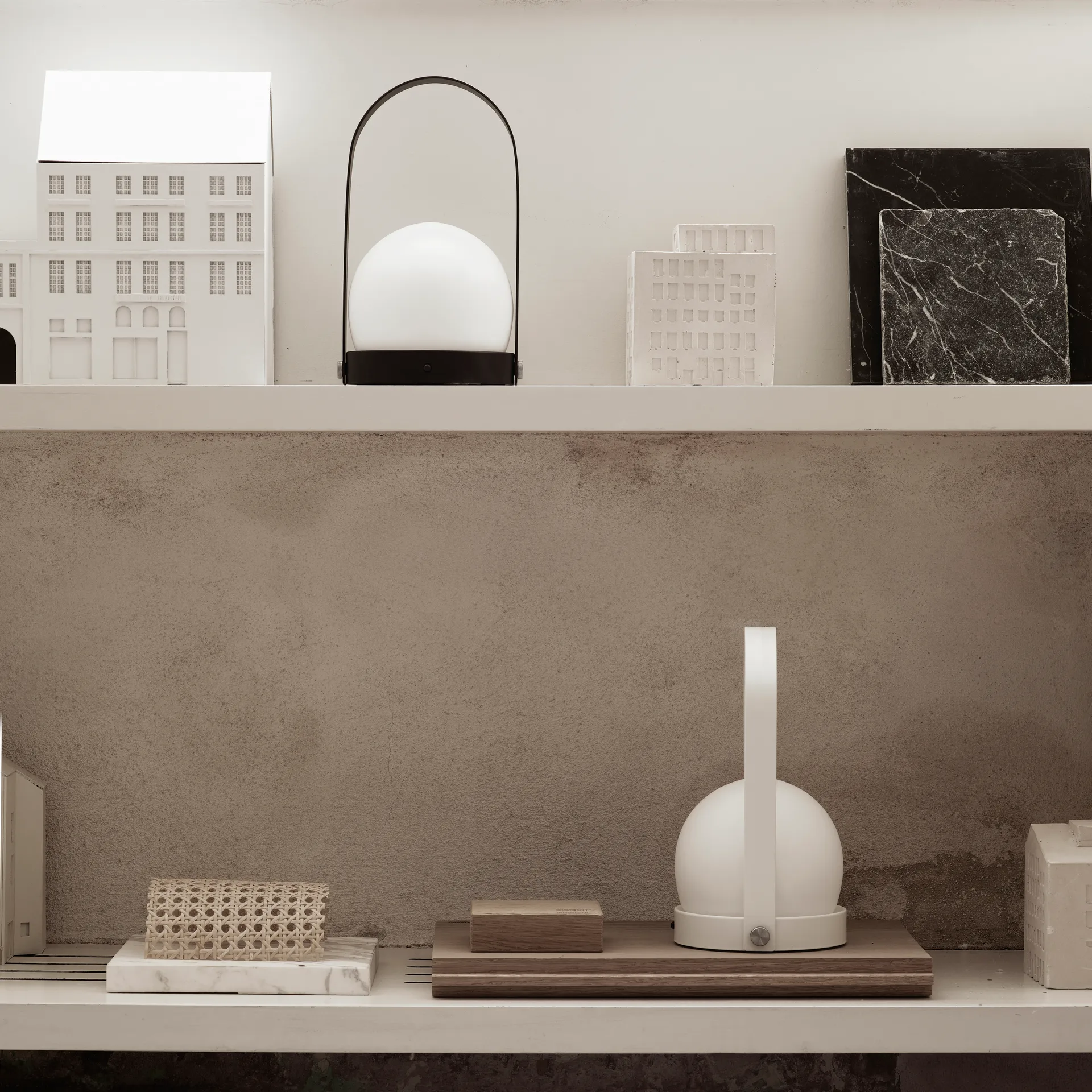 Carrie Tragbare Tischleuchte, Schwarz Audo Copenhagen