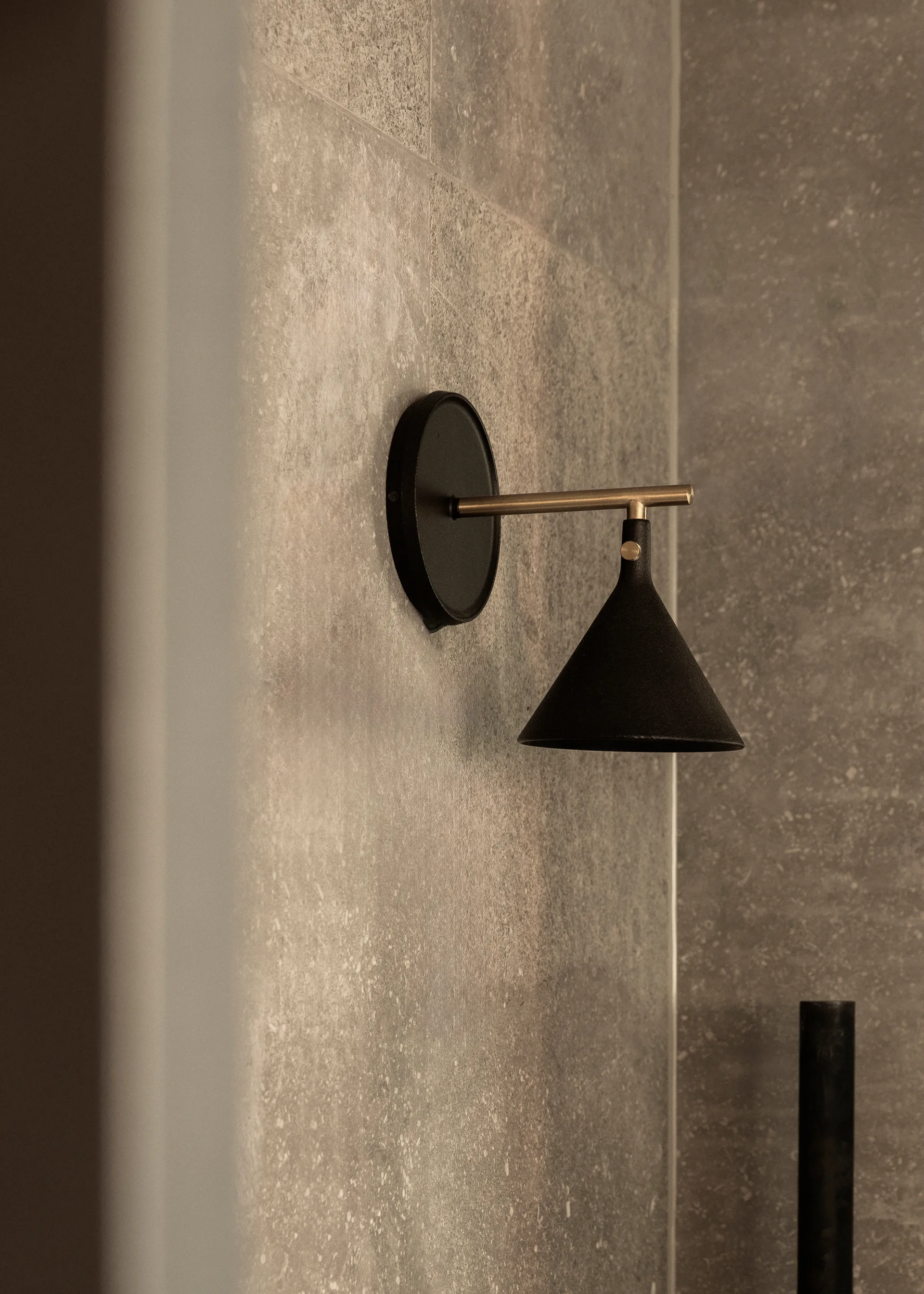 Cast Sconce Wandleuchte diffuser feste Installation, Black Audo Copenhagen