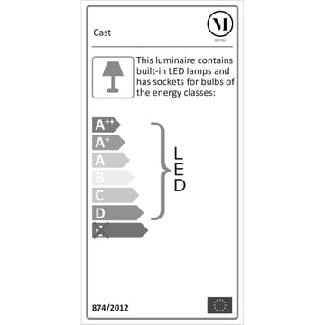 Cast shape 1 Pendelleuchte - Schwarz - Audo Copenhagen