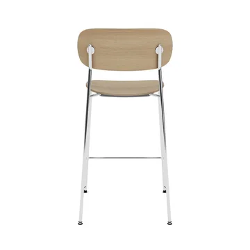 Co Bar Chair Barstuhl - Eiche-verchromter Stahl, 65 cm - Audo Copenhagen