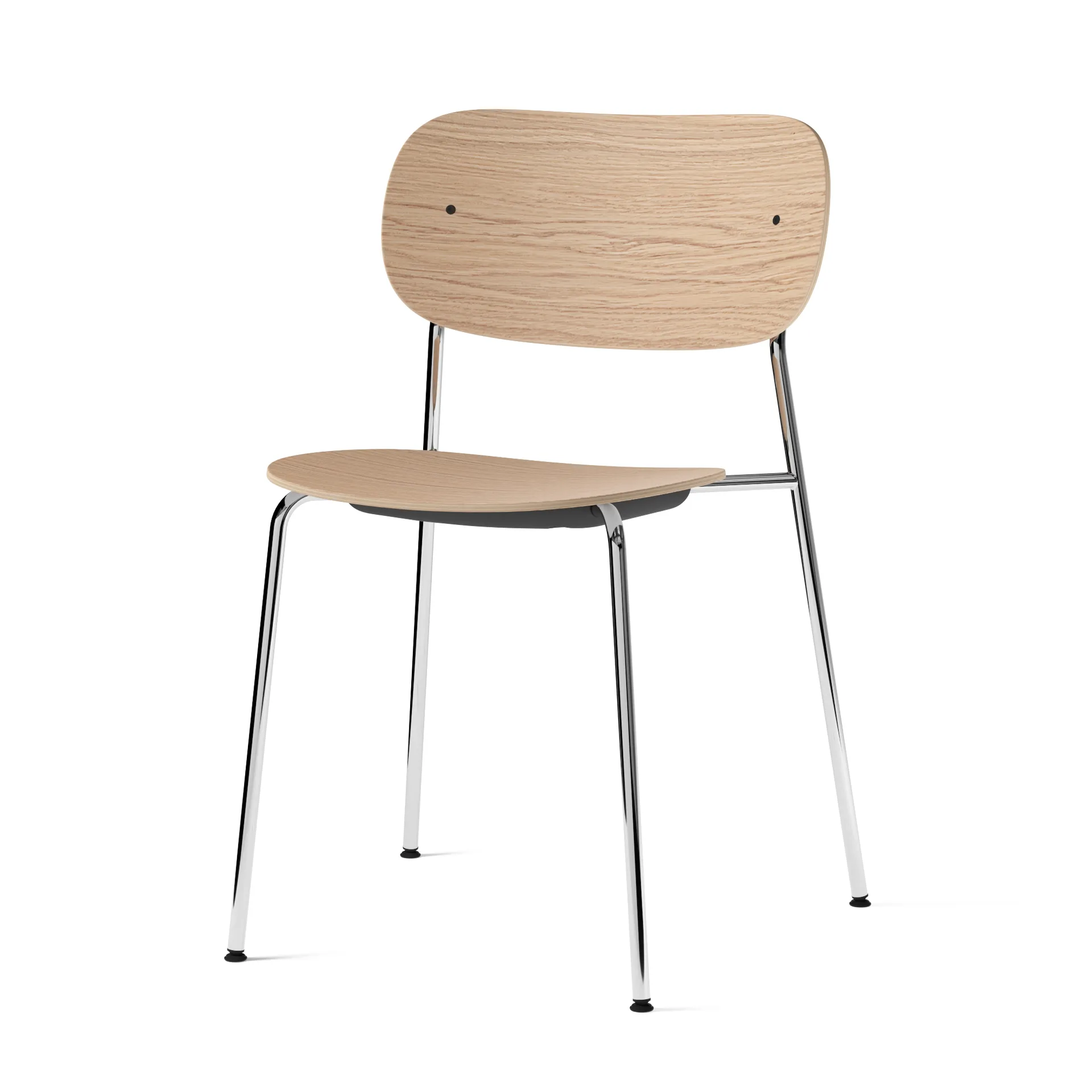 Co Stuhl verchromte Beine, Eiche Audo Copenhagen