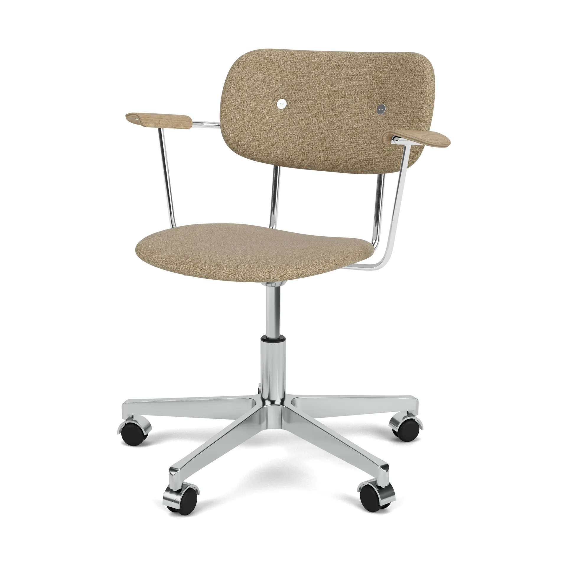 Co Task Bürostuhl vollständig gepolstert, Audo Bouclé 02-natural oak Audo Copenhagen