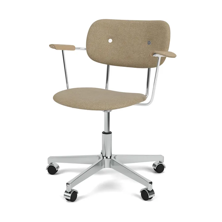 Co Task Bürostuhl vollständig gepolstert - Audo Bouclé 02-natural oak - Audo Copenhagen