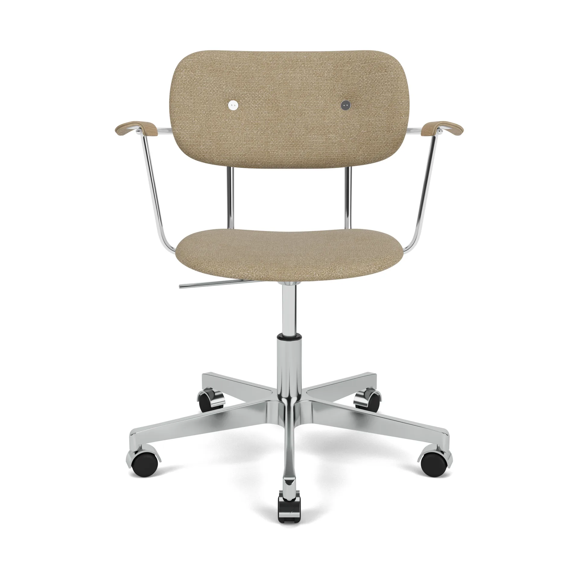 Co Task Bürostuhl vollständig gepolstert, Audo Bouclé 02-natural oak Audo Copenhagen
