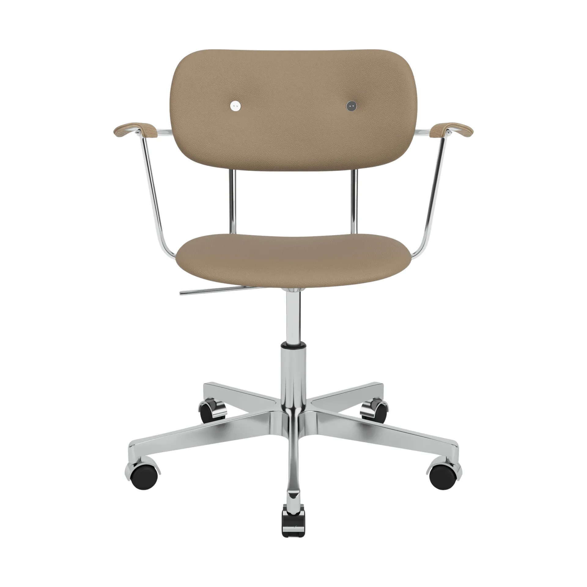Co Task Bürostuhl vollständig gepolstert, Läder Sierra 1611-aluminium base Audo Copenhagen