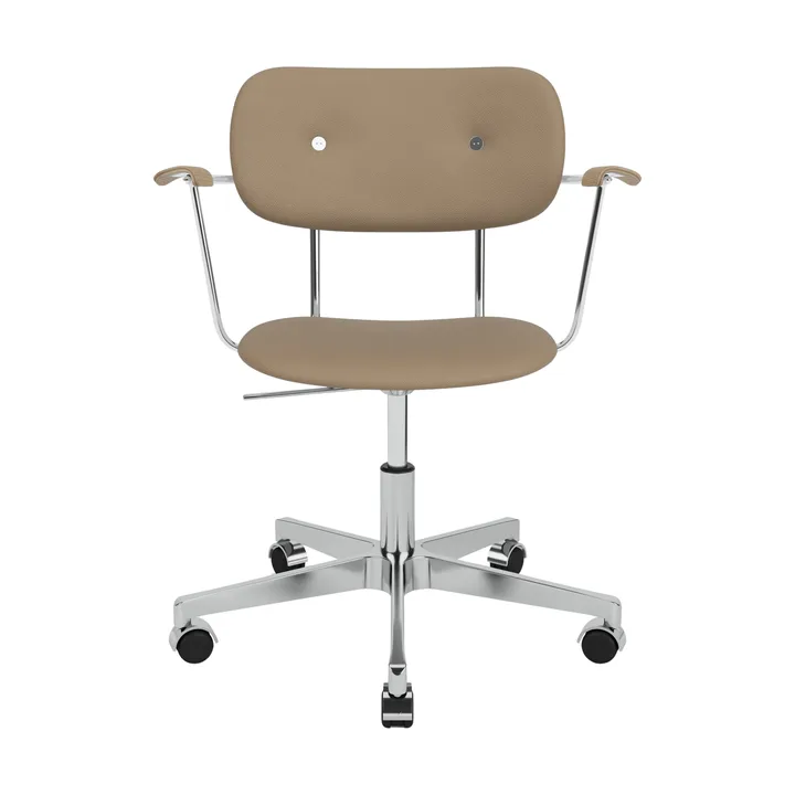 Co Task Bürostuhl vollständig gepolstert - Läder Sierra 1611-aluminium base - Audo Copenhagen