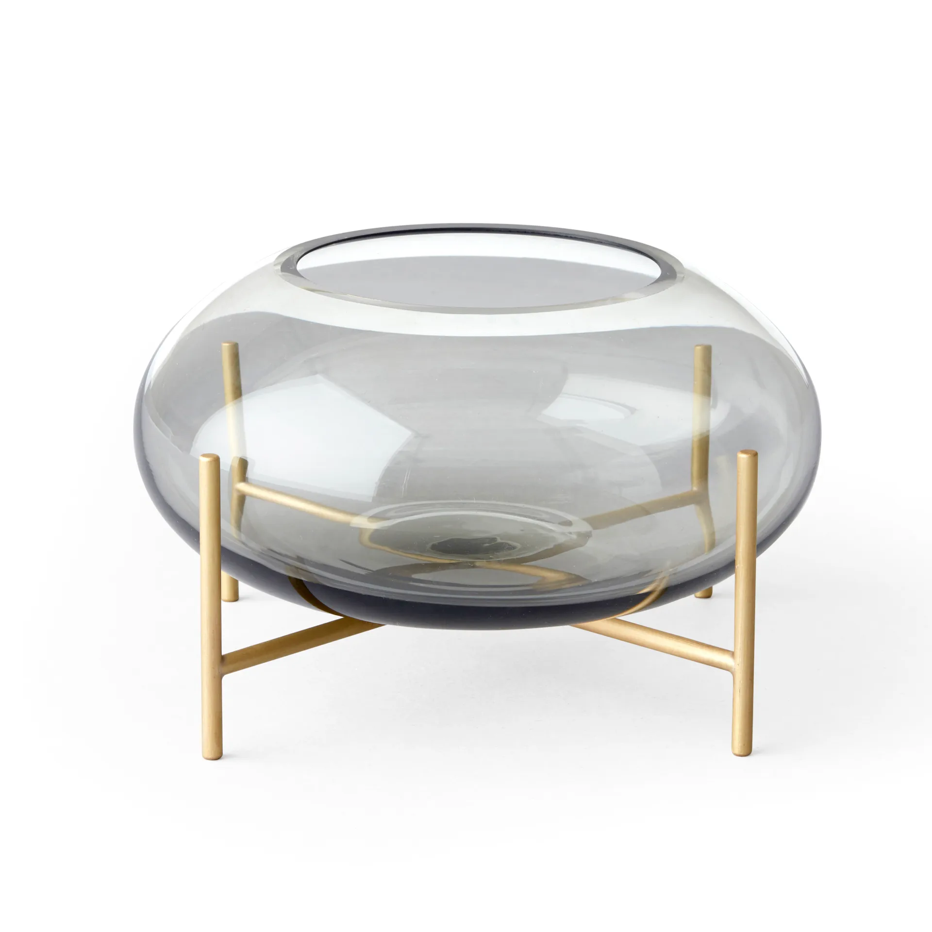 Échasse Windlicht gebürstetes Messing, Smoke Audo Copenhagen