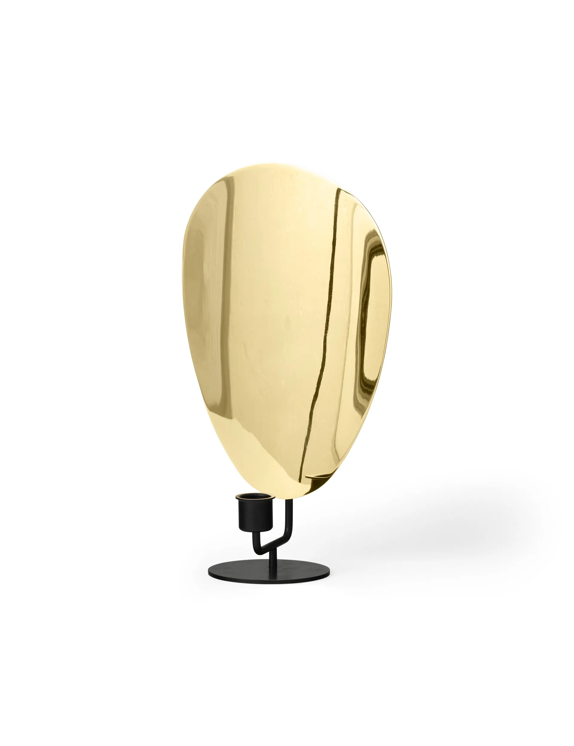 Flambeau Kerzenständer 30 cm, Black-polished Brass Audo Copenhagen