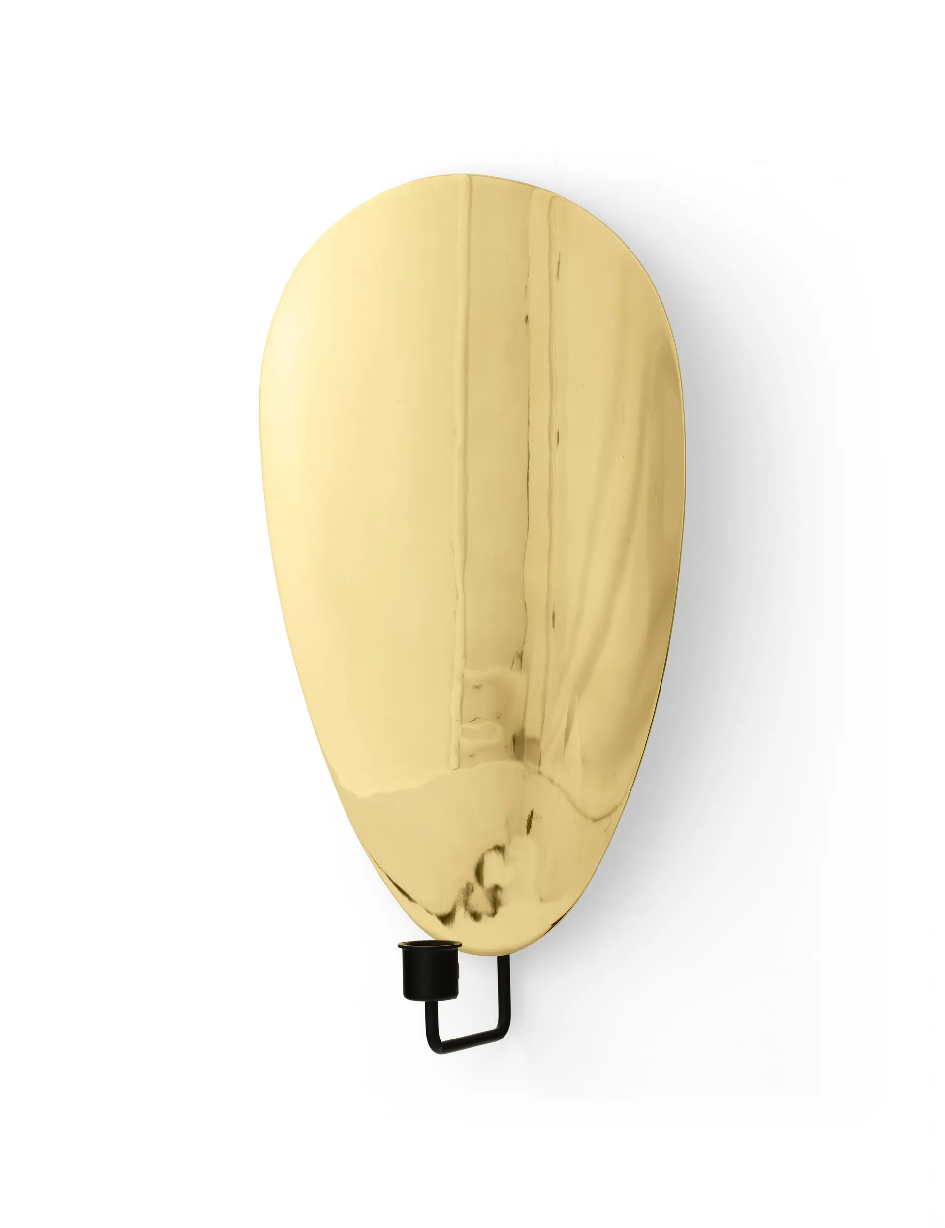 Flambeau Kerzenständer Wand 40 cm, Black-polished Brass Audo Copenhagen