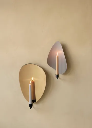 Flambeau Kerzenständer Wand 40 cm - Black-polished Brass - Audo Copenhagen