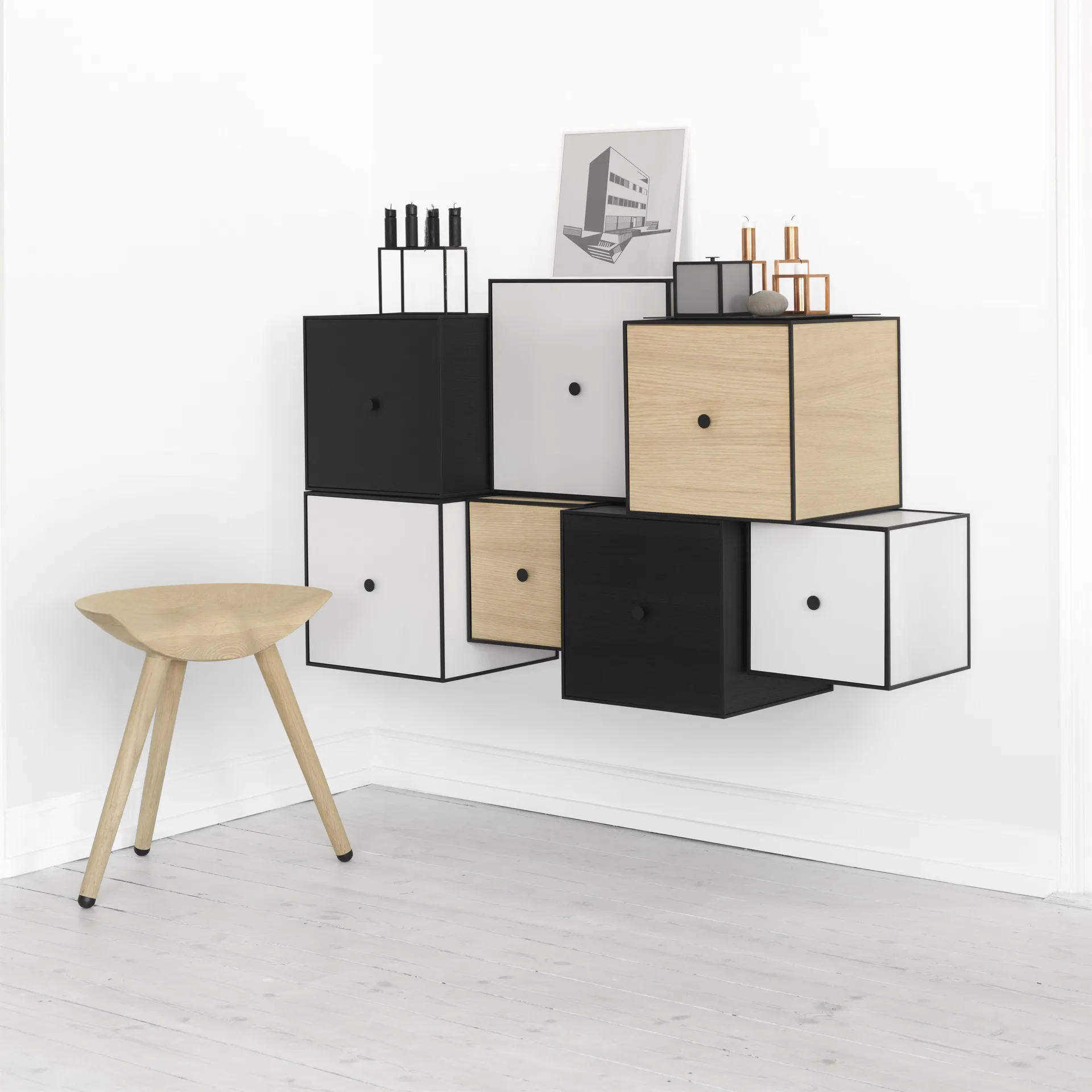 Frame 10 Box mit Deckel, Dunkelgrau Audo Copenhagen