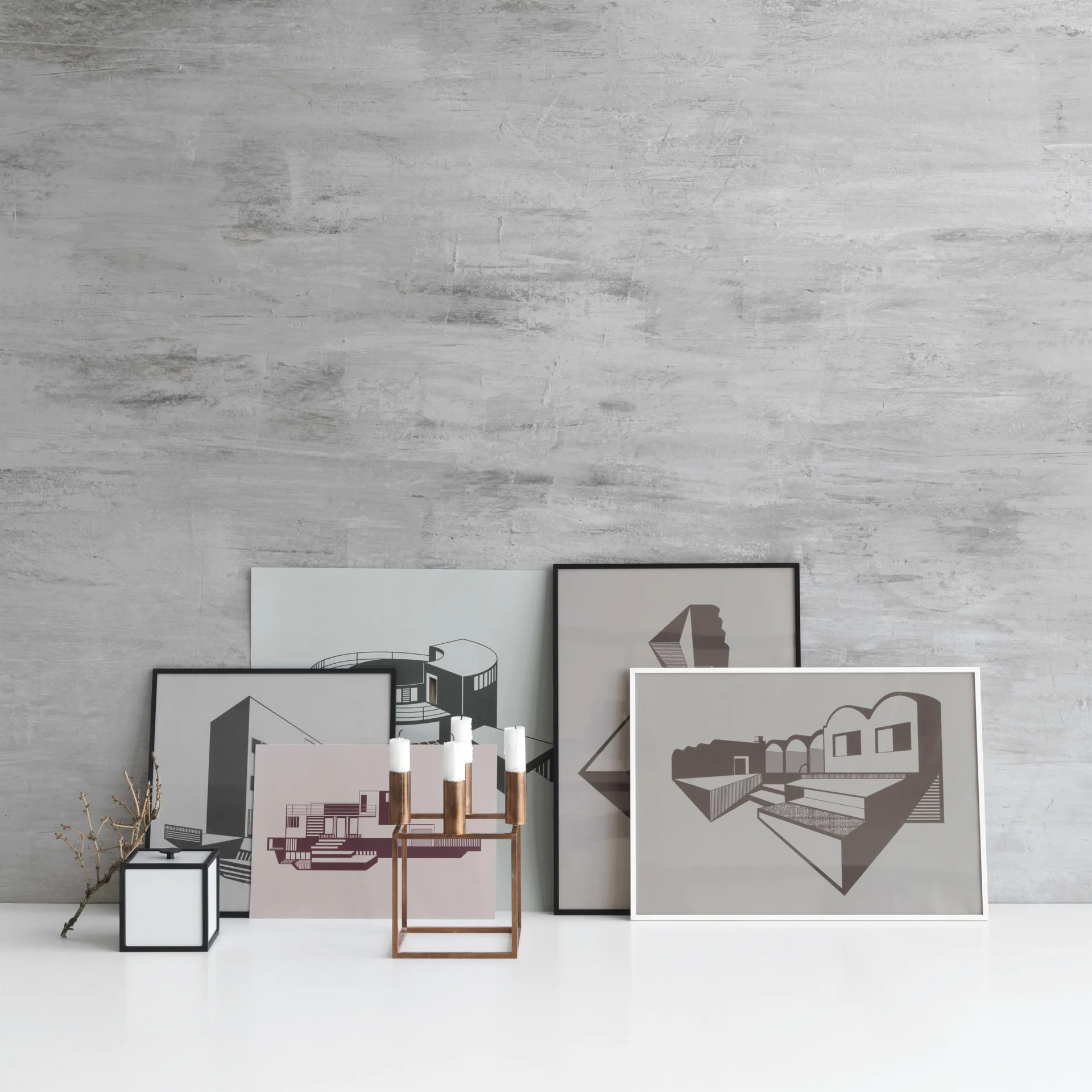 Frame 10 Box mit Deckel, Weiß Audo Copenhagen