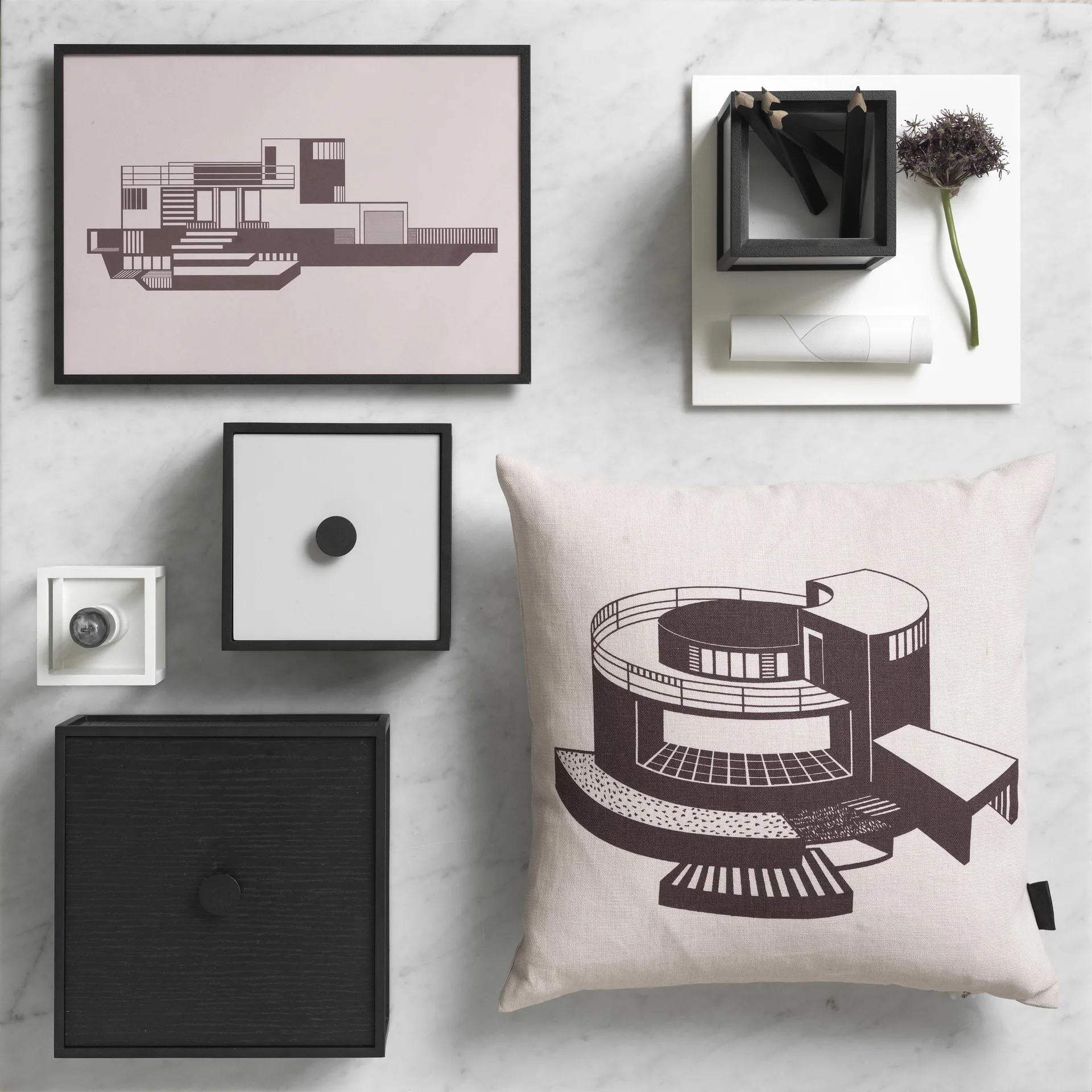 Frame 10 Box mit Deckel, Weiß Audo Copenhagen