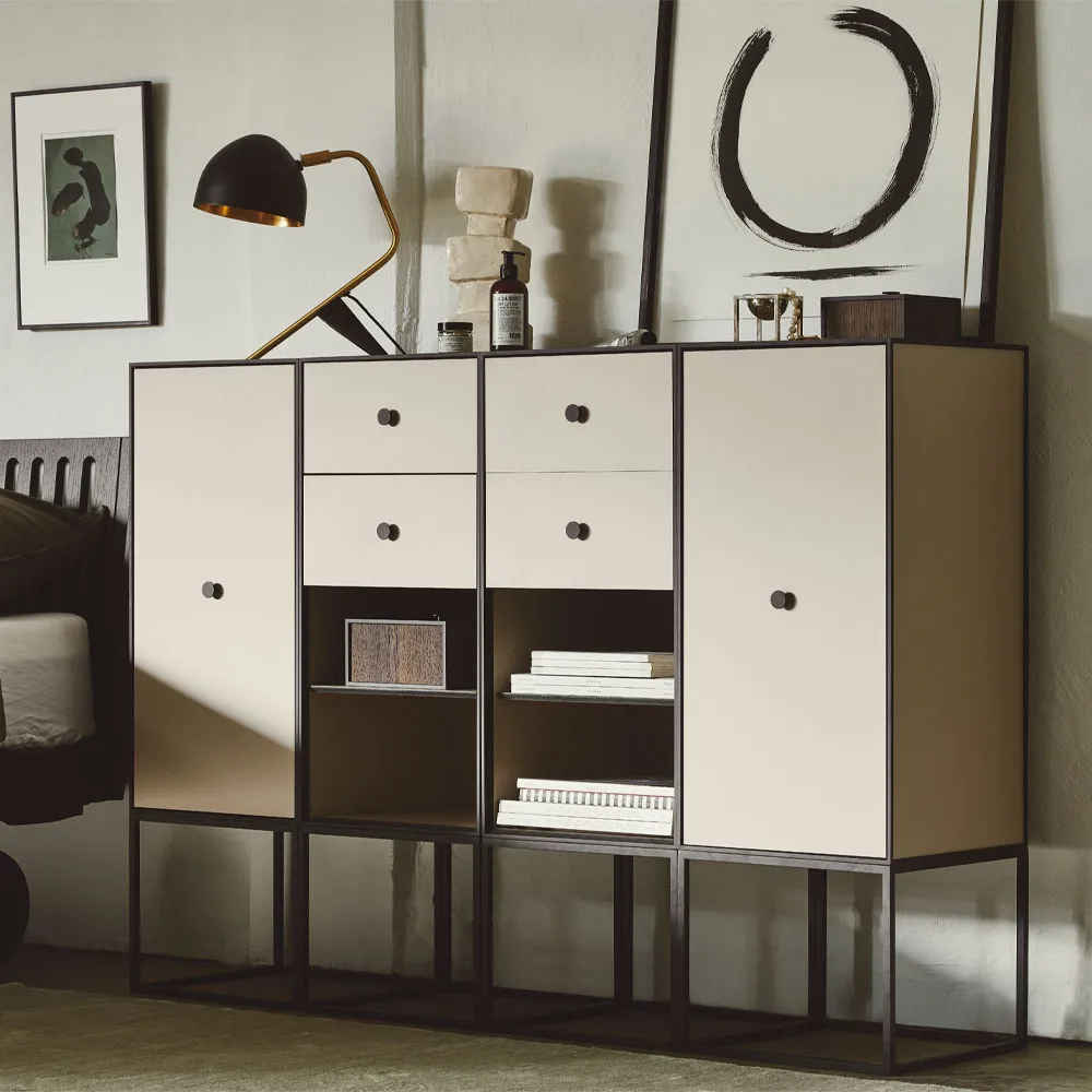 Frame 70 Verwahrung, Light grey, 2 Regalbretter Audo Copenhagen