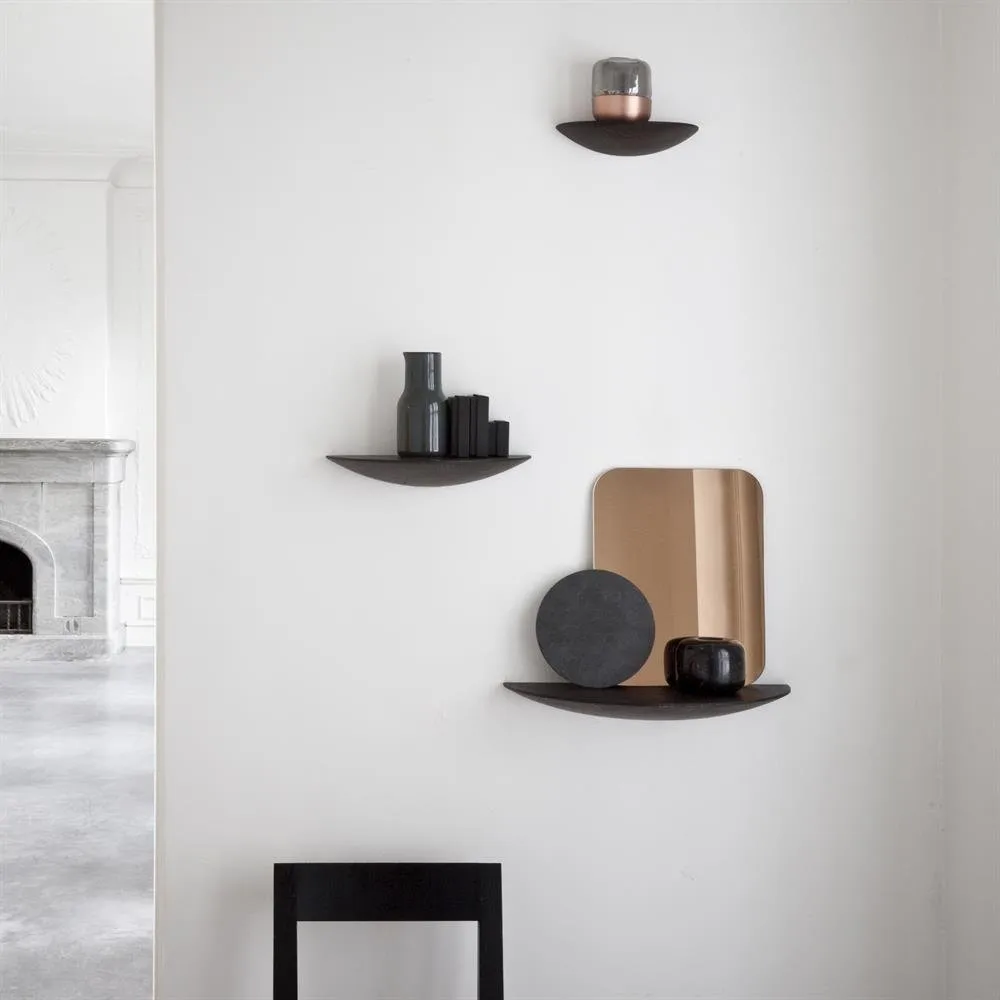 Gridy Fungi Wandregal dunkle Eiche, Klein Audo Copenhagen