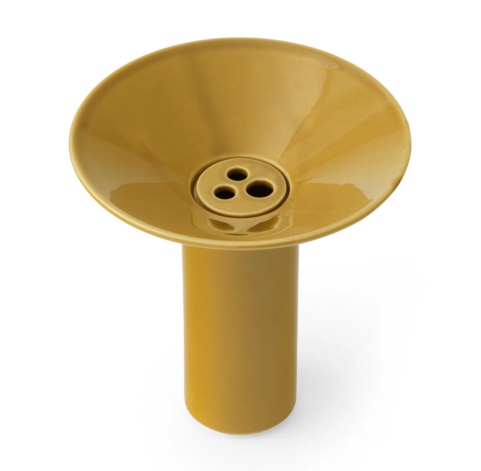 Hana Vase Ø14 x 14,5cm, Ochre Audo Copenhagen