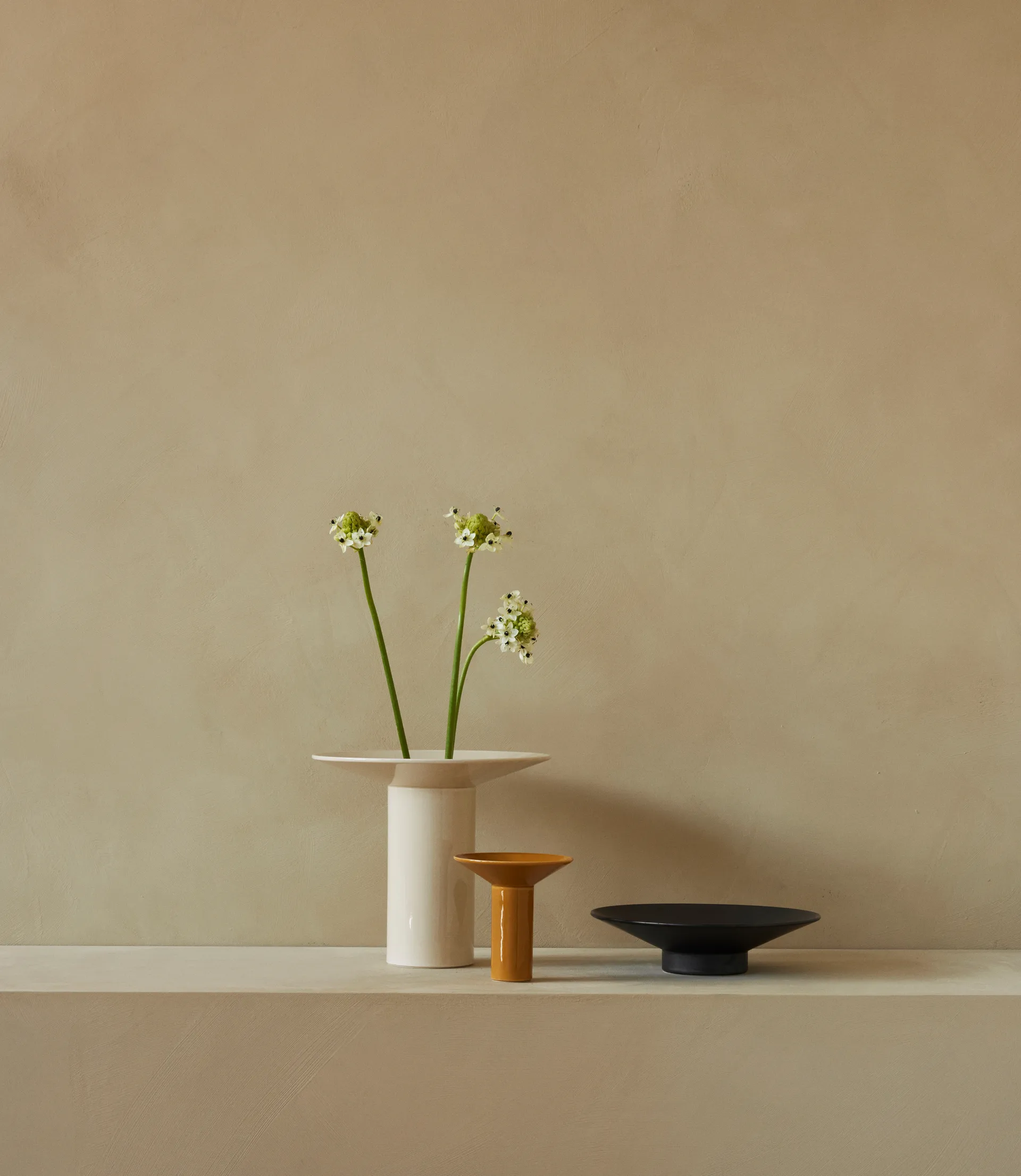 Hana Vase Ø14 x 14,5cm, Ochre Audo Copenhagen