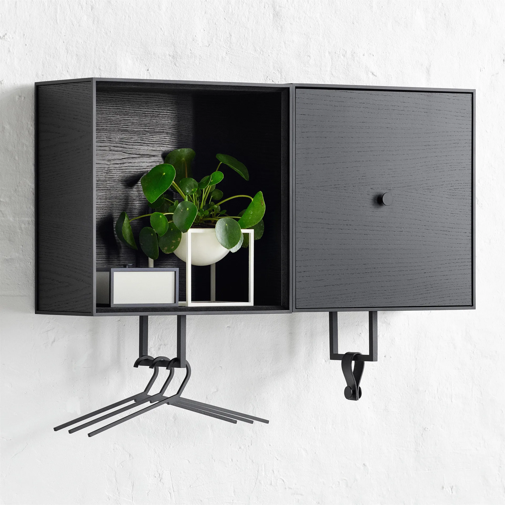 Hangar Kleiderhaken 3er Pack, Schwarz Audo Copenhagen