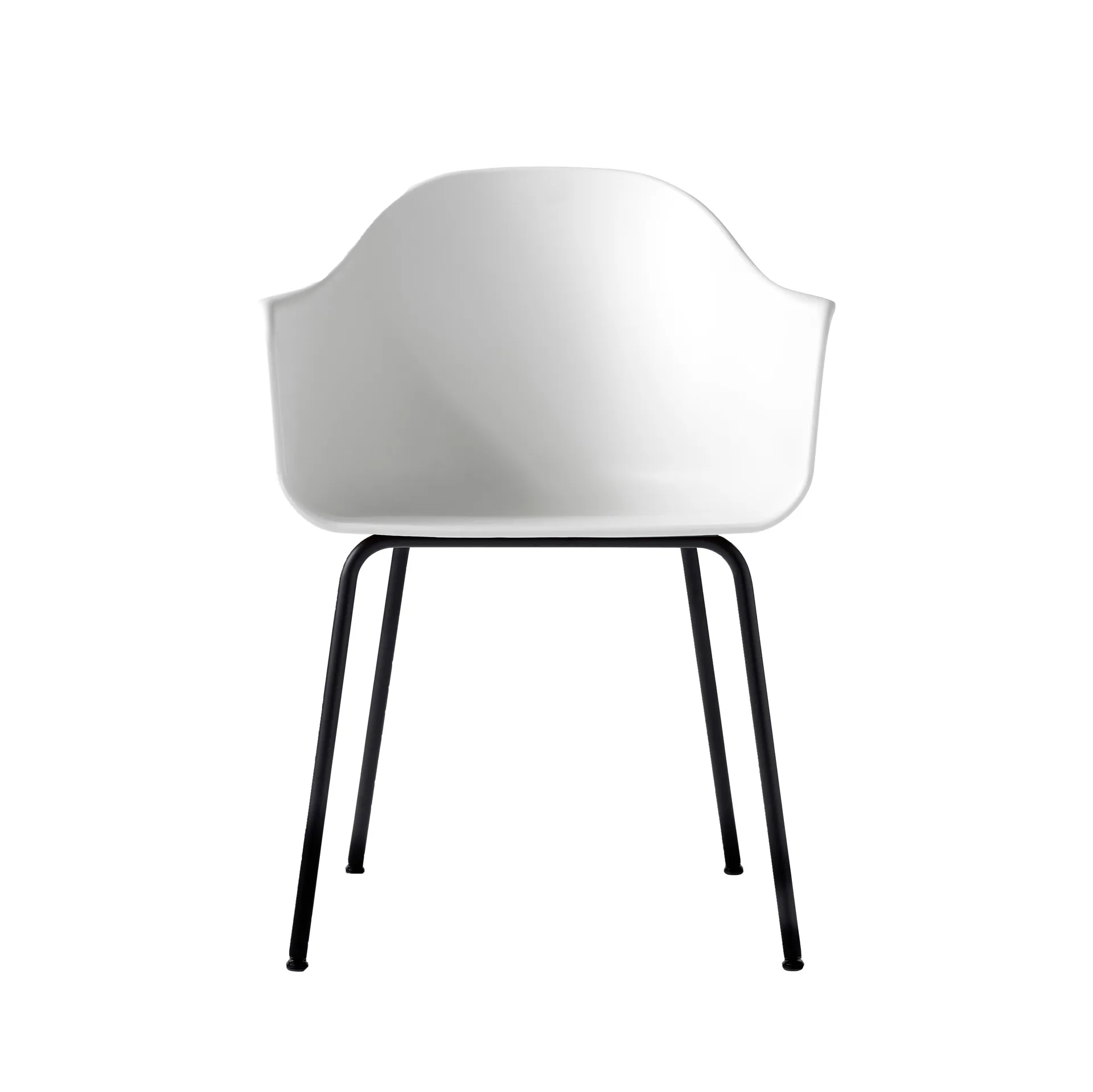 Harbour Stuhl Armlehne schwarze Beine, White Audo Copenhagen