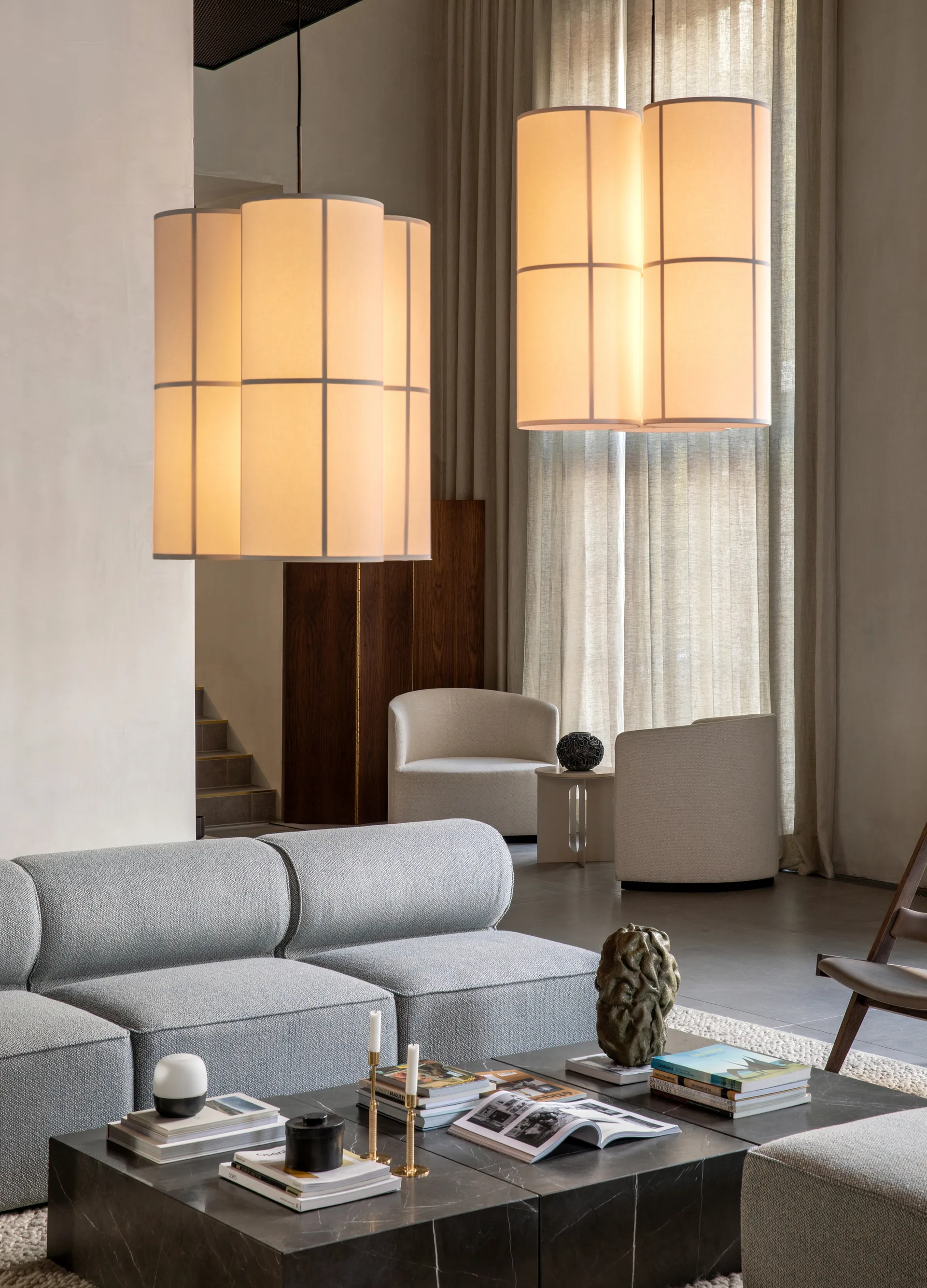 Hashira Cluster Pendelleuchte raw, 75cm Audo Copenhagen