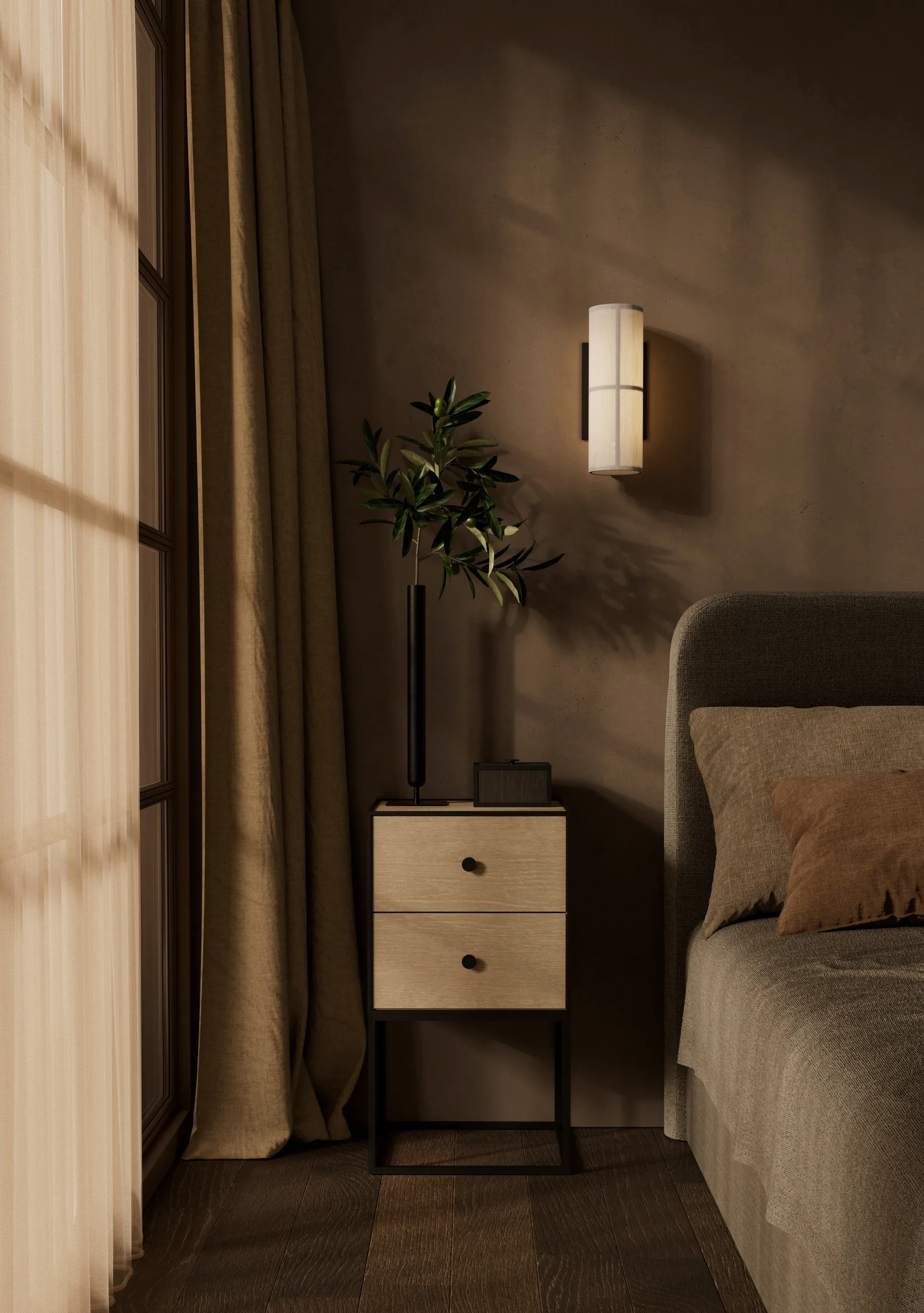 Hashira Wandleuchte Ø10 cm, Raw Audo Copenhagen