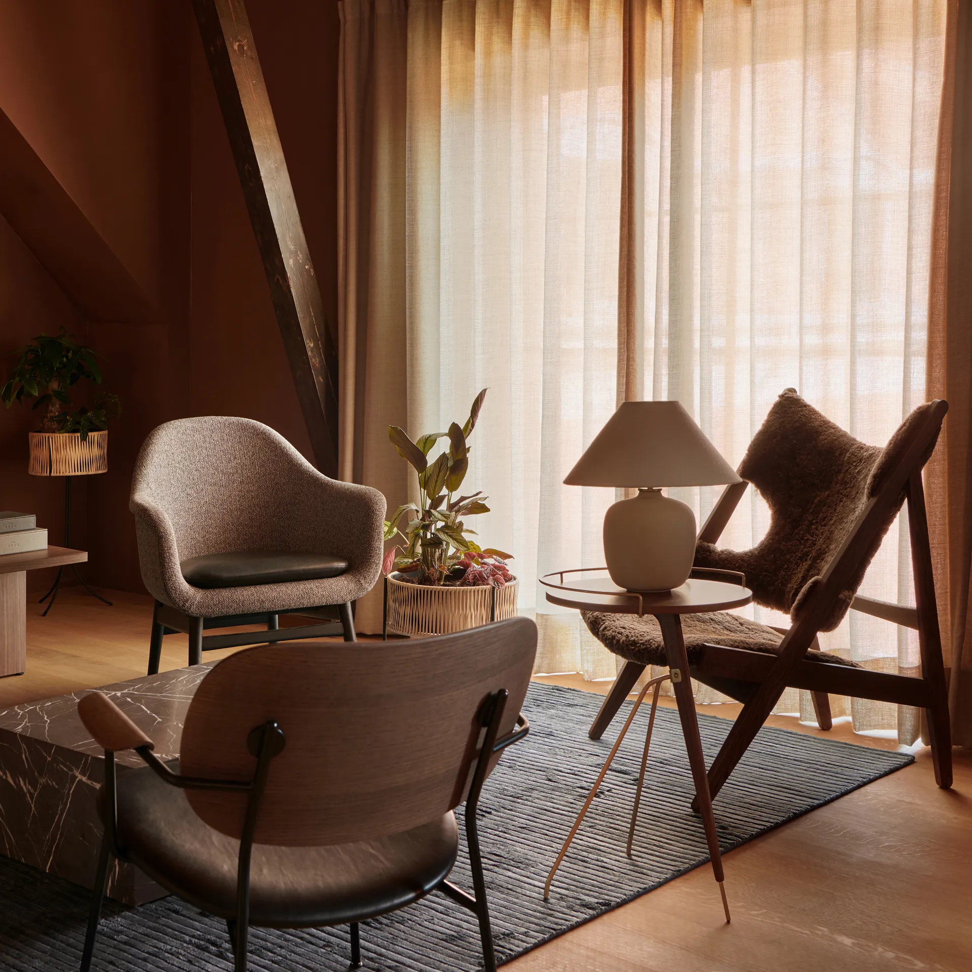 Houkime Teppich 170 x 240cm, Midnight Audo Copenhagen