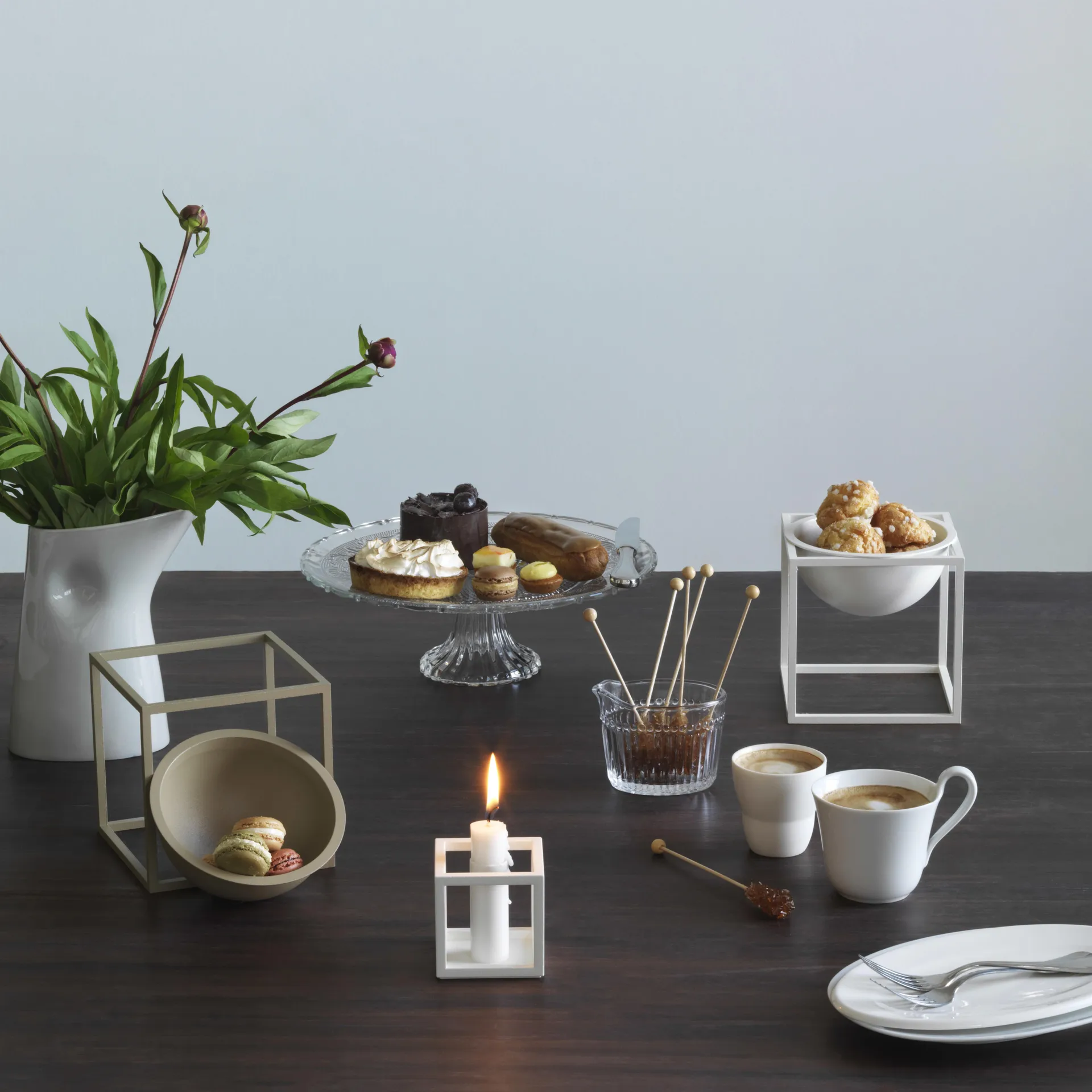 Kubus 1 Kerzenhalter, Weiß Audo Copenhagen