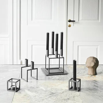 Kubus 4 Kerzenhalter - Grau - Audo Copenhagen