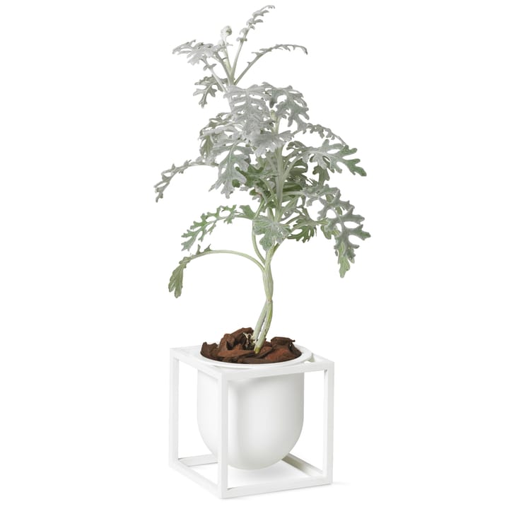 Kubus Blumentopf 10cm, Weiß Audo Copenhagen