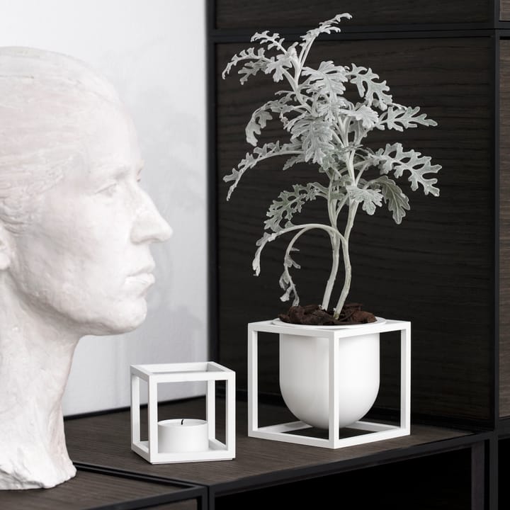 Kubus Blumentopf 10cm, Weiß Audo Copenhagen
