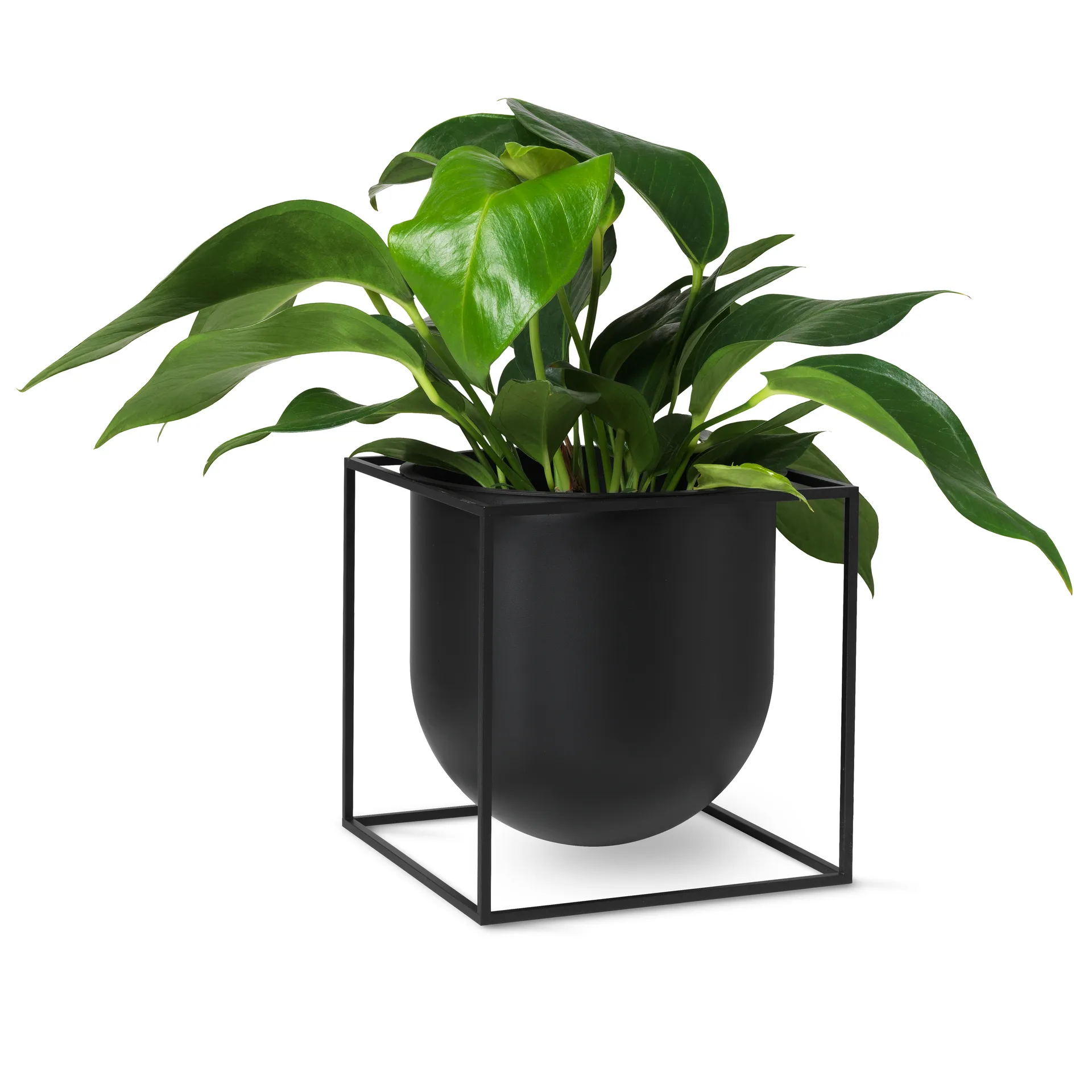 Kubus Blumentopf 23cm, Schwarz Audo Copenhagen