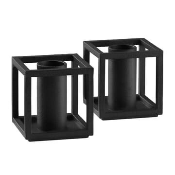 Kubus Micro Kerzenhalter 2er pack - Schwarz - Audo Copenhagen