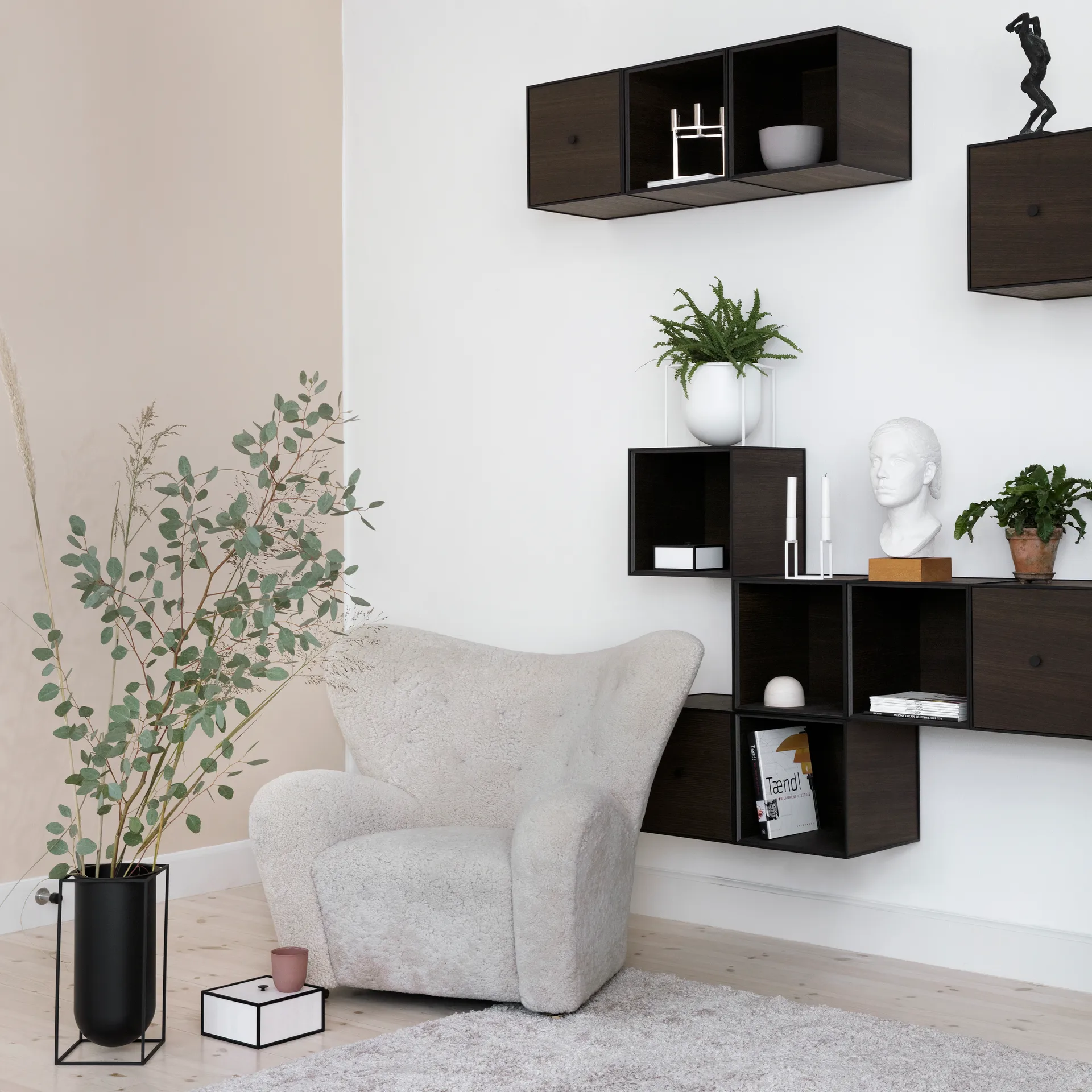 Kubus Vase Nolia, Schwarz Audo Copenhagen