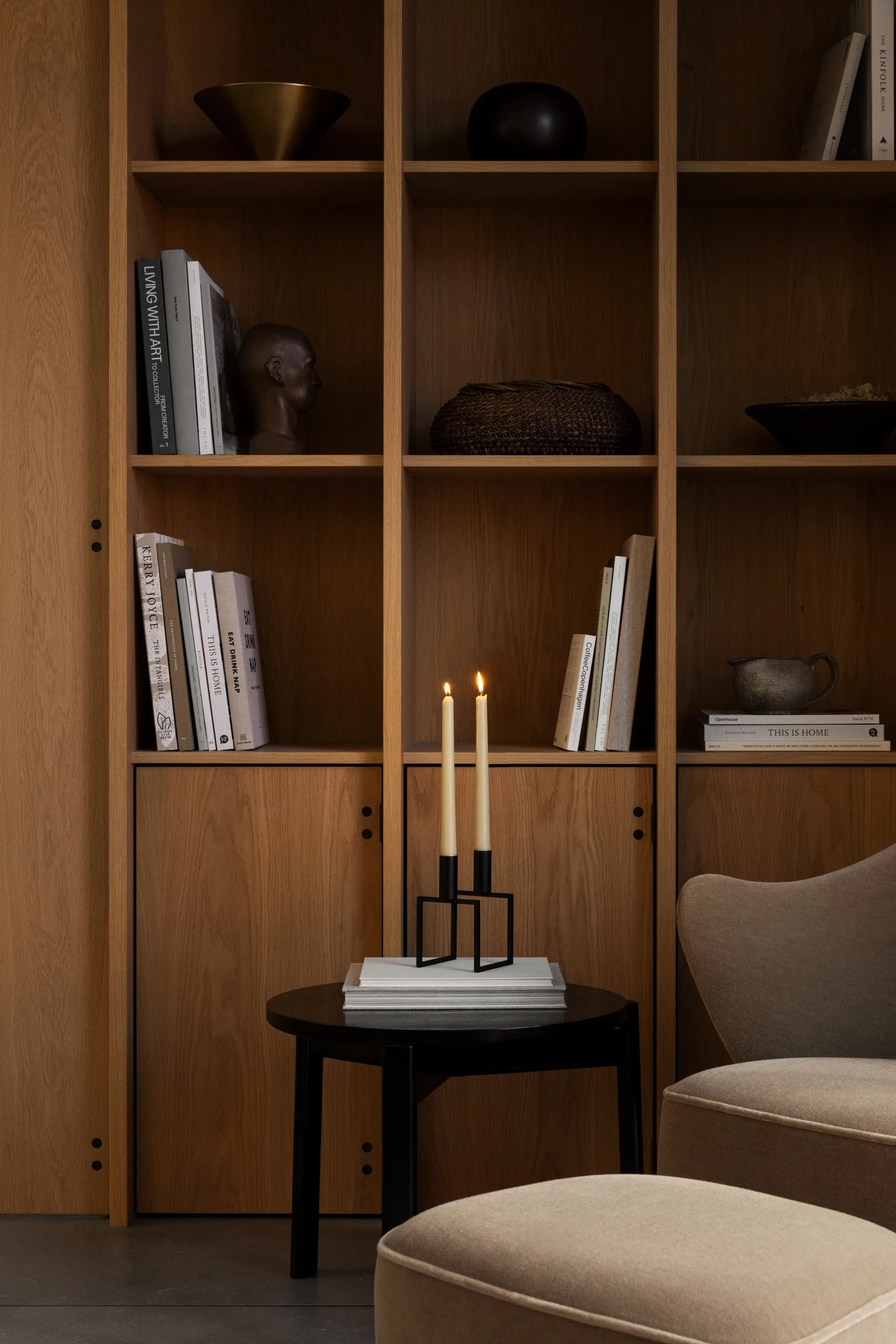 Line Kerzenhalter, Schwarz Audo Copenhagen