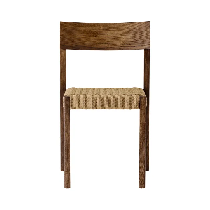 Mauro Stuhl - Dark stained oak-paper cord - Audo Copenhagen