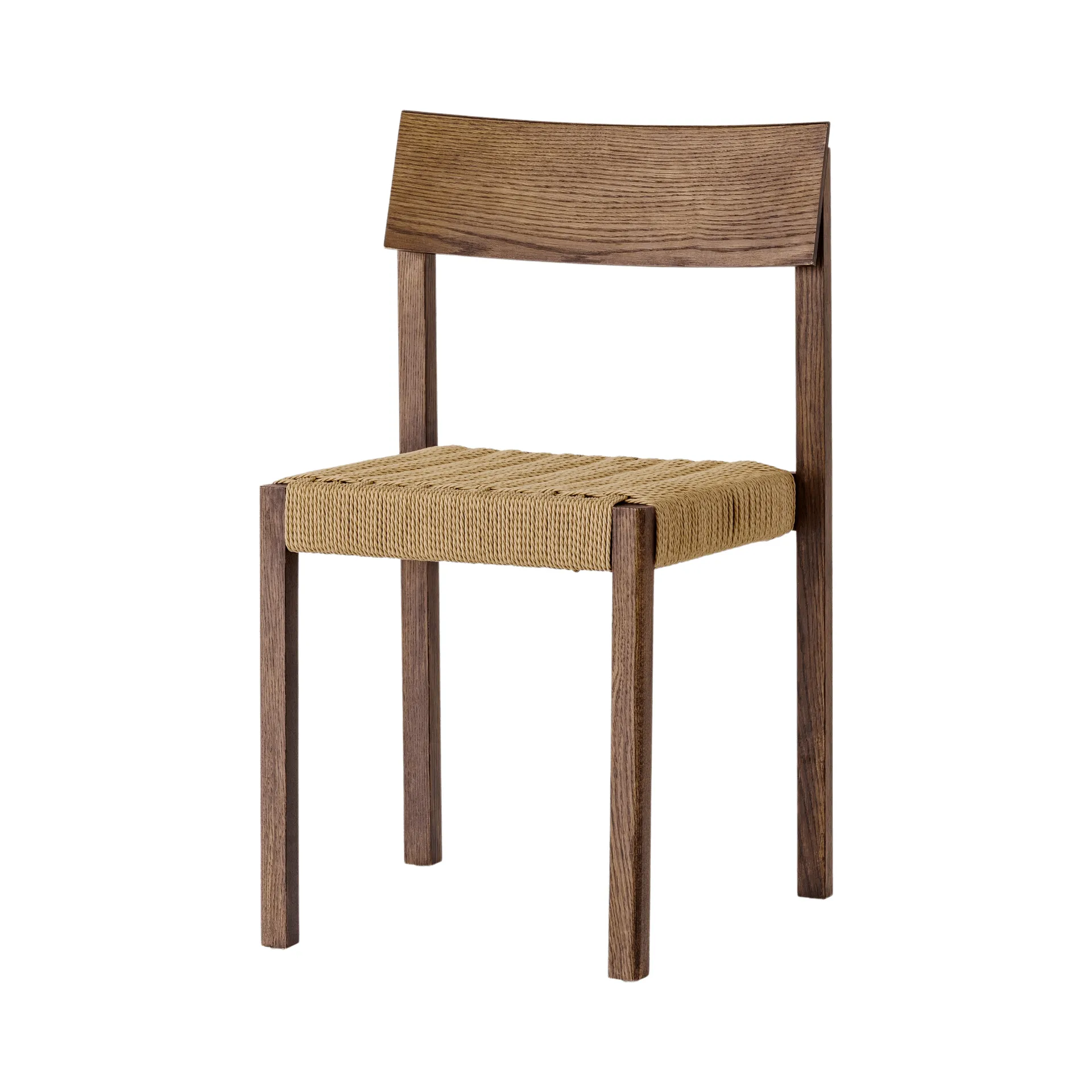 Mauro Stuhl, Dark stained oak-paper cord Audo Copenhagen