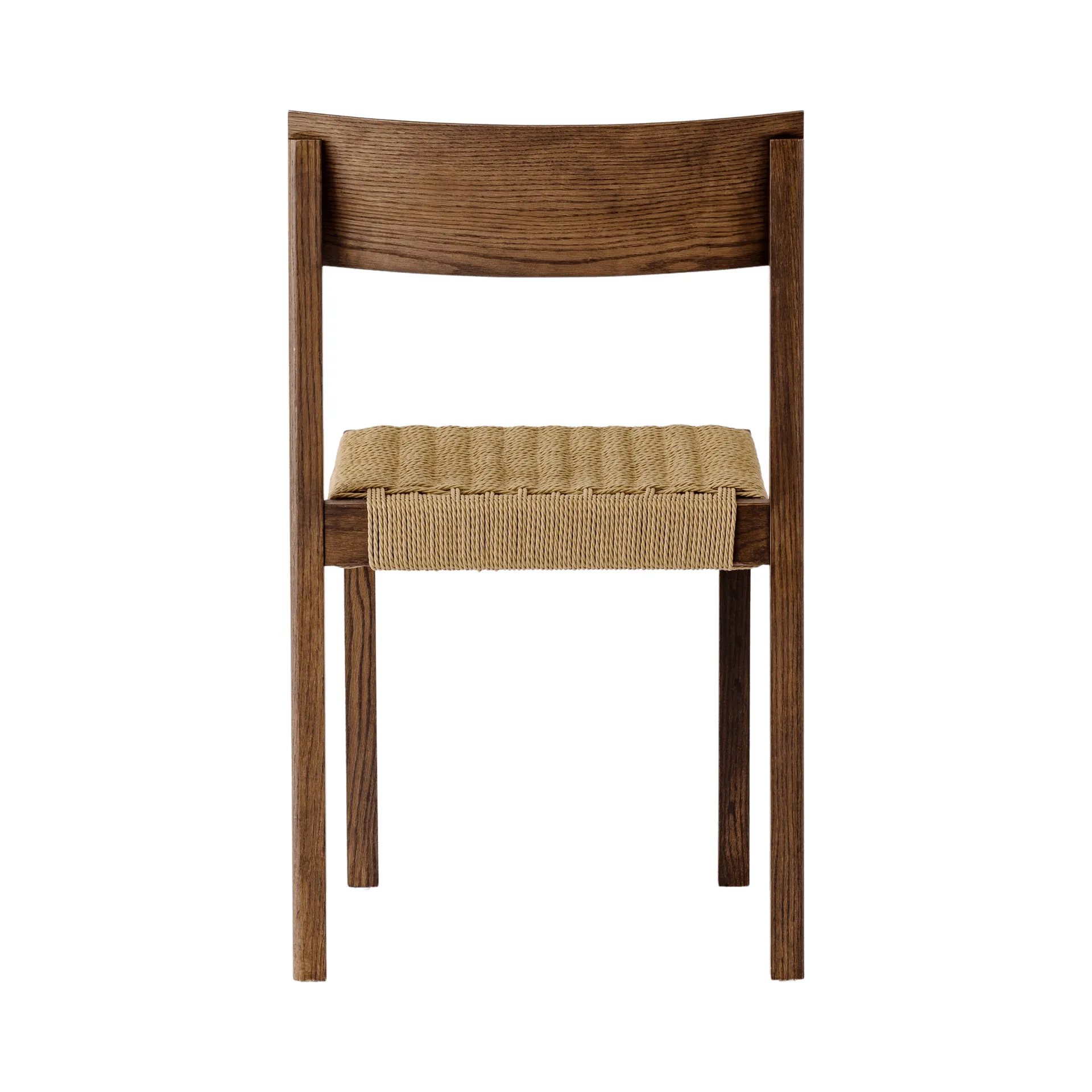 Mauro Stuhl, Dark stained oak-paper cord Audo Copenhagen