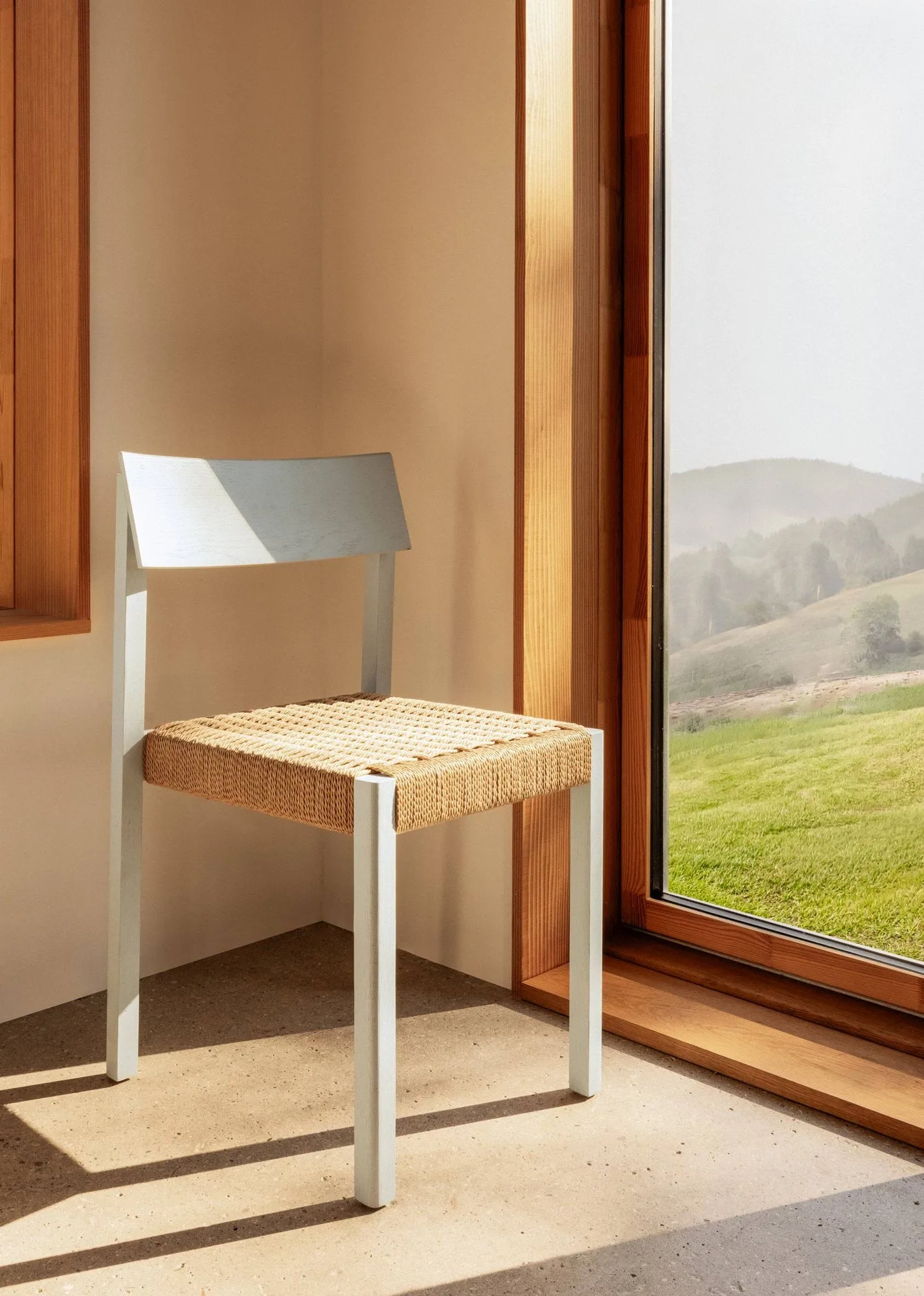 Mauro Stuhl, French red oak-paper cord Audo Copenhagen