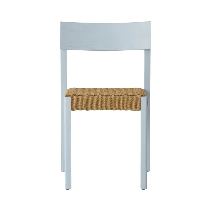 Mauro Stuhl - Linen blue oak-paper cord - Audo Copenhagen