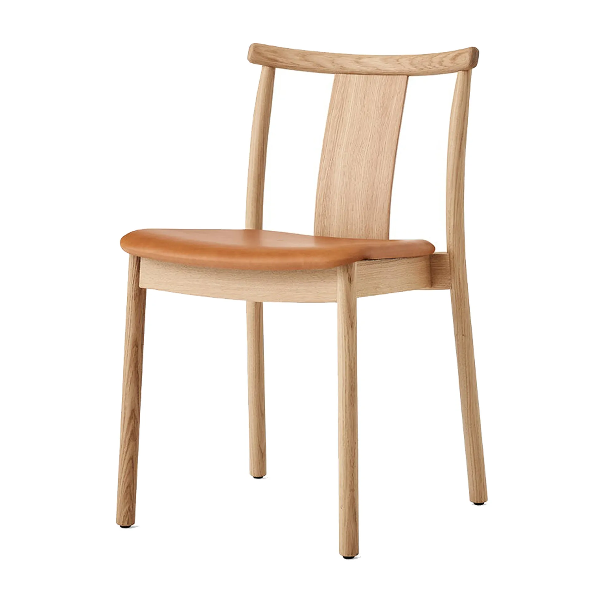 Merkur Stuhl mit Sitzkissen, Oak- Dakar 0250 cognac Audo Copenhagen